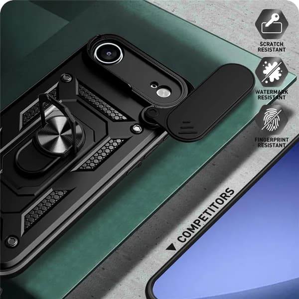 Mobilskal till iPhone Air Slide Kameralock PC + TPU - Silver Silver