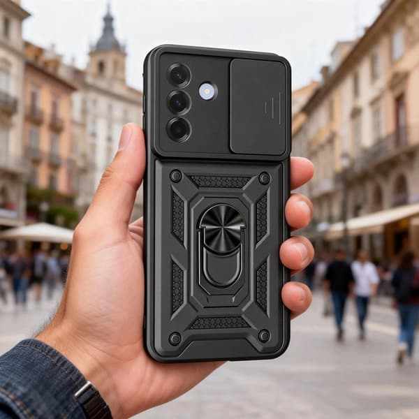 Tech-Protect Mobilskal För Galaxy A27 Camshield Pro - Svart Svart