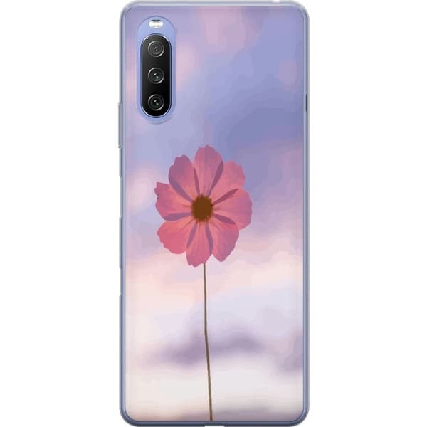 Mobilcover til Sony Xperia 10 III Lite med Rosa blomst