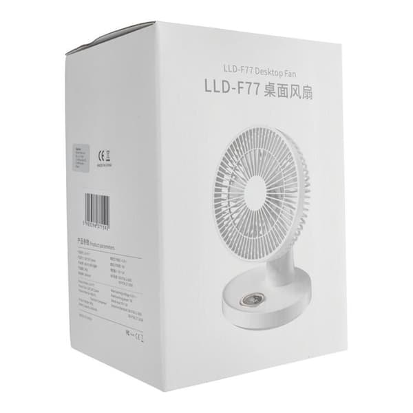 Skrivbordsfläkt LLD-F77 - Vit