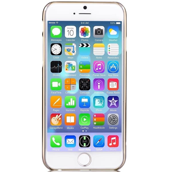 Comma BaksideSkal till Apple iPhone 6 / 6S  - Guld Blommor Yellow