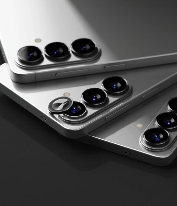 [2-Pack] Ringke kameradæksel hærdet glas til Galaxy S26/S26 Plus - Sort Svart