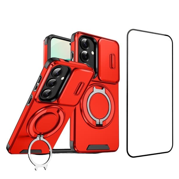 Mobilskal för Samsung Galaxy S26 Plus Magnetiskt TPU + PC - Röd