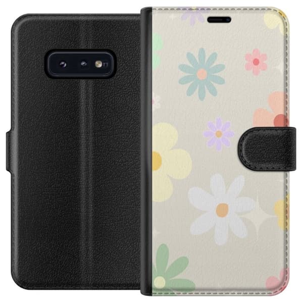 Plånboksfodral till Samsung Galaxy S10e med fejdande blommor