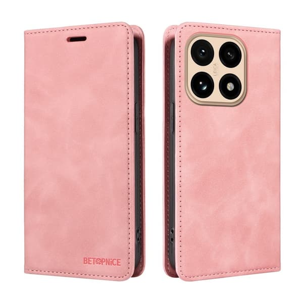 BETOPNICE Xiaomi 15T Plånboksfodral Konstläder - Rosa