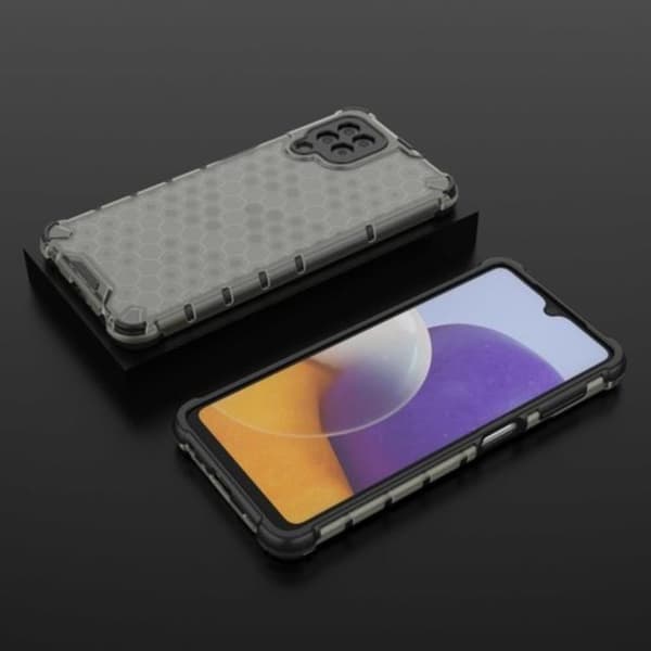 Mobilskal till Galaxy A22 4G HoneyComb - Svart Svart