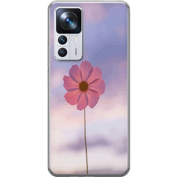 Mobilskal till Xiaomi 12T Pro med Rosa blomma