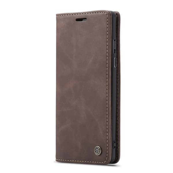 CASEME Auto-absorberande Plånboksfodral Konstläder OnePlus 8 Pro - Brun