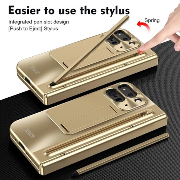 Mobilskal till Google Pixel 10 Pro Fold Kickstand Hinge PC - Guld Guld