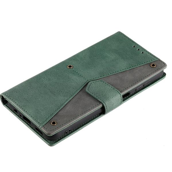 Samsung Galaxy A57 Plånboksfodral Konstläder - Grön