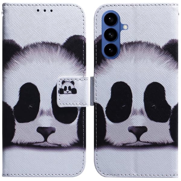 Plånboksfodral för Samsung Galaxy S26 Plus Mönstertryck Konstläder - Panda