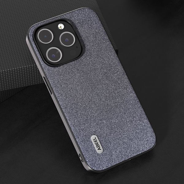 ABEEL Mobilskal till iPhone 14 Pro Max PU Läder Shockproof Glitter Svart