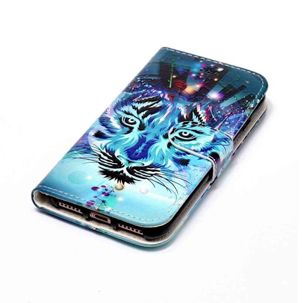 Plånboksfodral för Samsung Galaxy S26 Plus Konstläder med rem - Wolf