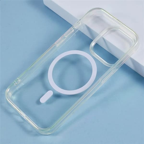 KIGC Mobilskal till iPhone 15 Pro Magsafe Dazzling Color - Transparent Transparent