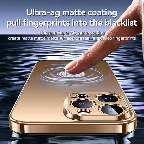 SULADA Mobilskal till iPhone 16 Pro Electroplated AG Matte TPU - Guld