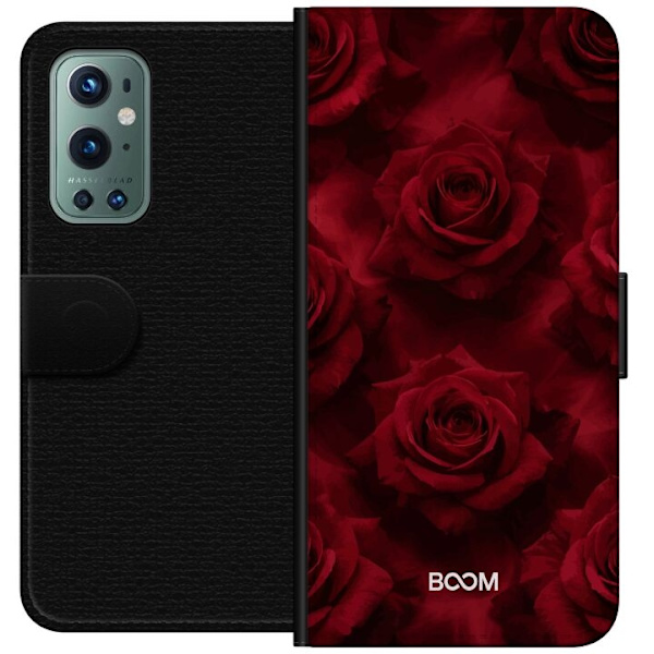 Plånboksfodral till OnePlus 9 Pro med Crimson Rose