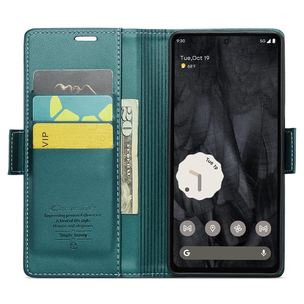 CASEME Plånboksfodral Konstläder till Google Pixel 8 Pro - Grön