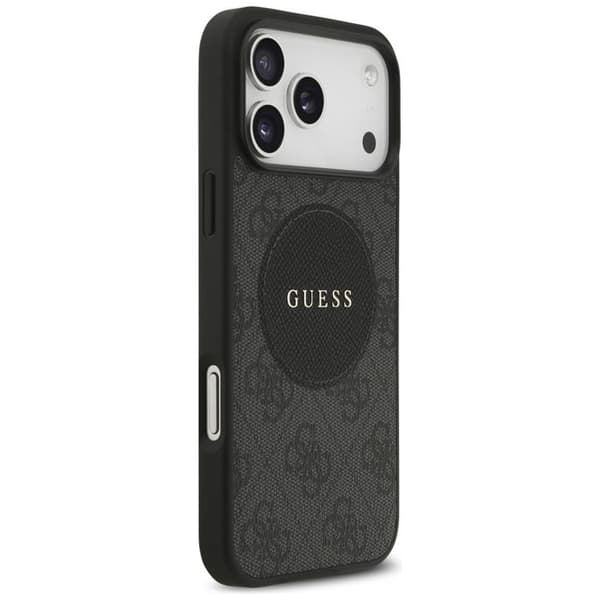 Guess telefontaske til iPhone 17 Pro Max MagSafe 4G Circle Classic Logo - Sort Svart