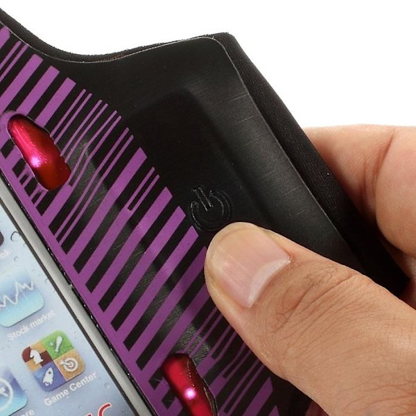 Armband med blinkande lampor till Apple iPhone 5S/5/5C - Lila