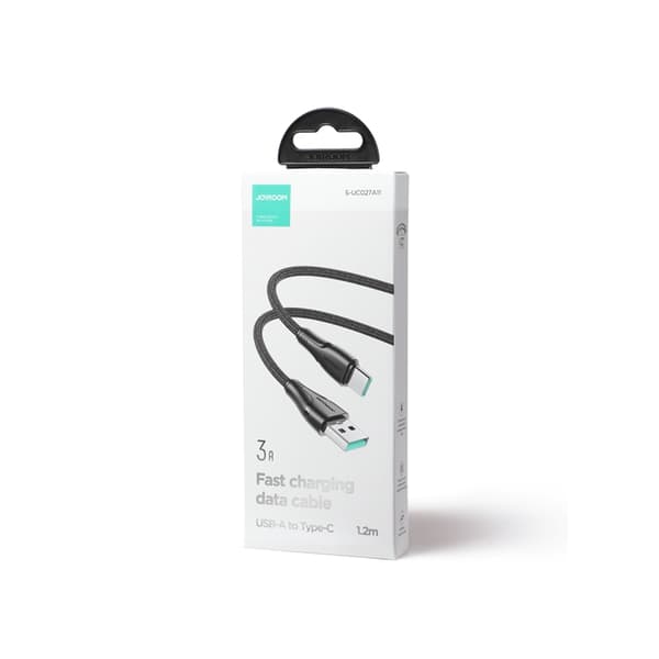 Joyroom Fast USB-C till USB-A kabel 3A 1.2m - Svart Svart