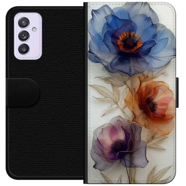 Plånboksfodral till Samsung Galaxy A82 5G med Silkesblommor