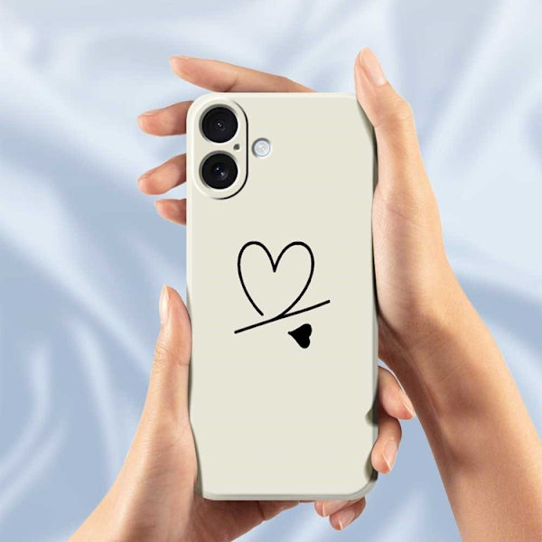 Mobilskal till iPhone 17 Love Pattern Printing Straight - Grön Grön