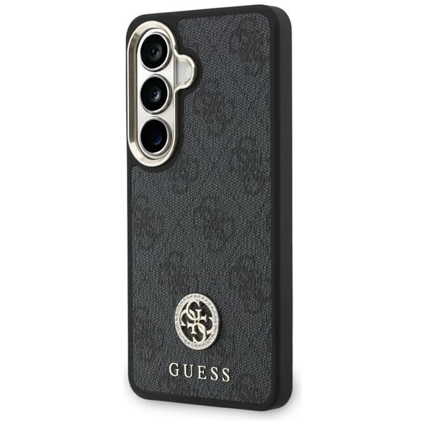 Guess Mobilskal För Galaxy S26 MagSafe 4G Big Rhinestone Triangle Strap Svart