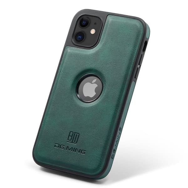 DG.MING Mobilskal till iPhone 11 PU Läder Coated PC+TPU - Grön