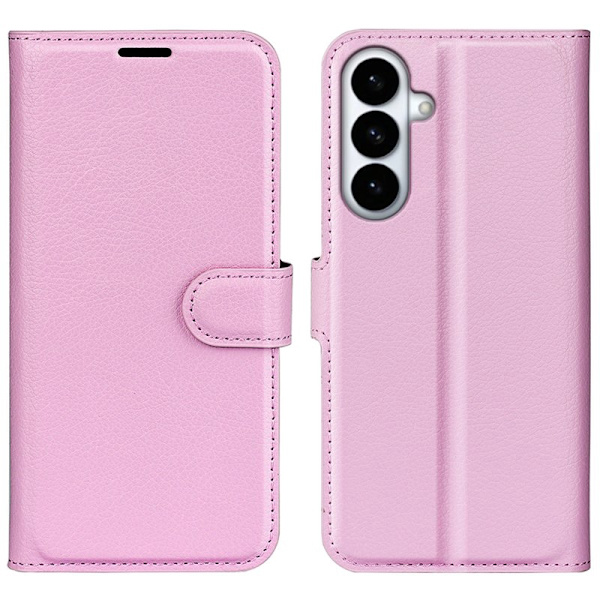 Plånboksfodral för Samsung Galaxy S26 Plus Stativ Konstläder - Rosa