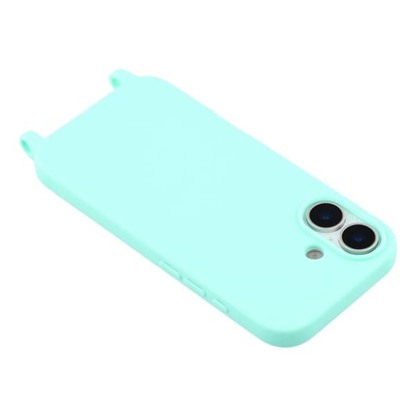Mobilskal till iPhone 17 TPU Shockproof med Lanyard - Mintgrön Grön