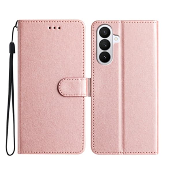 Samsung Galaxy S26 Pro Plånboksfodral Konstläder Folio Magnetlås - Roséguld