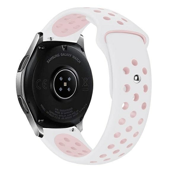 Beline Galaxy Watch 5 Pro (45mm) Armbånd Sport Silikone - Hvid/Lyserød