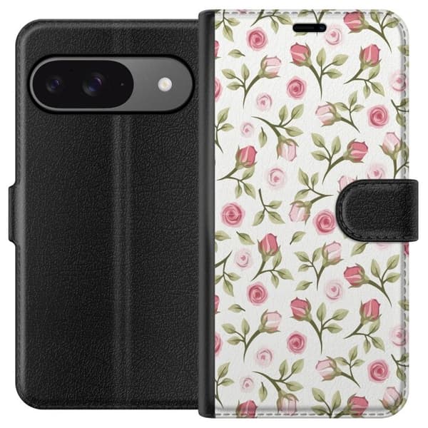 Plånboksfodral till Google Pixel 9 Pro med Blommigt