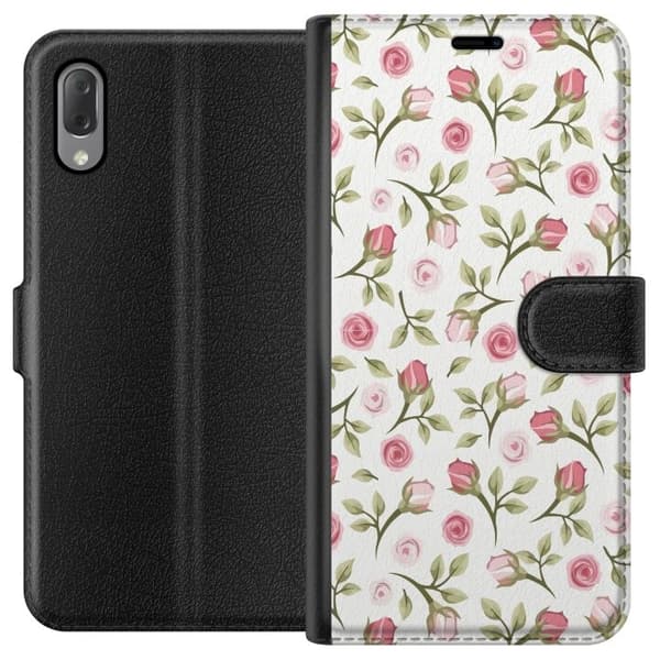 Plånboksfodral till Sony Xperia L3 med Blommigt