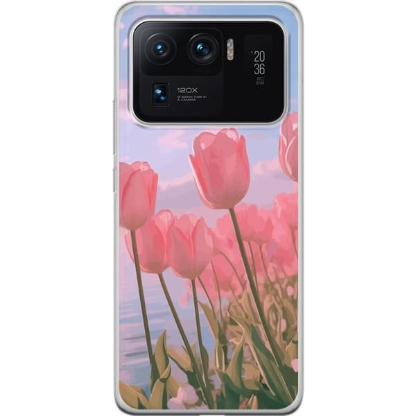 Mobilskal till Xiaomi Mi 11 Ultra med Rosa Tulpaner