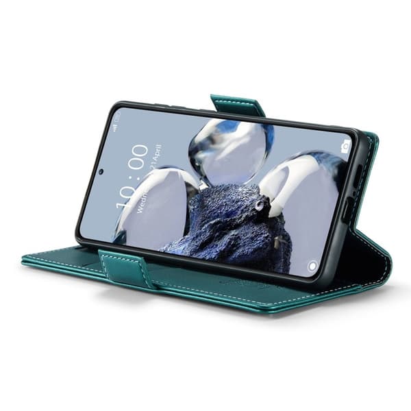 CASEME Plånboksfodral Konstläder för Xiaomi 12T 5G - Grön