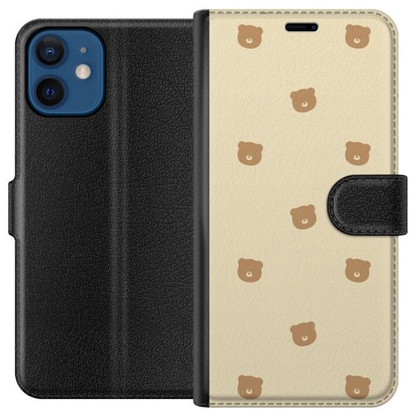 Plånboksfodral till Apple iPhone 12 mini med Björnmönster