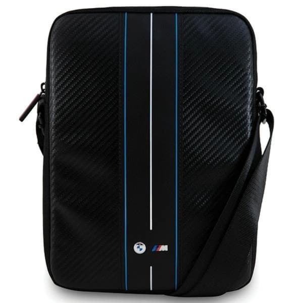 BMW Tablet Väska 10'' Carbon & Blå Stripe - Svart Black
