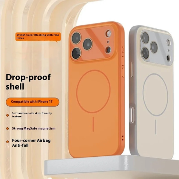 Mobilskal till iPhone 17 Pro Magsafe Precise Cutouts - Grå Grå