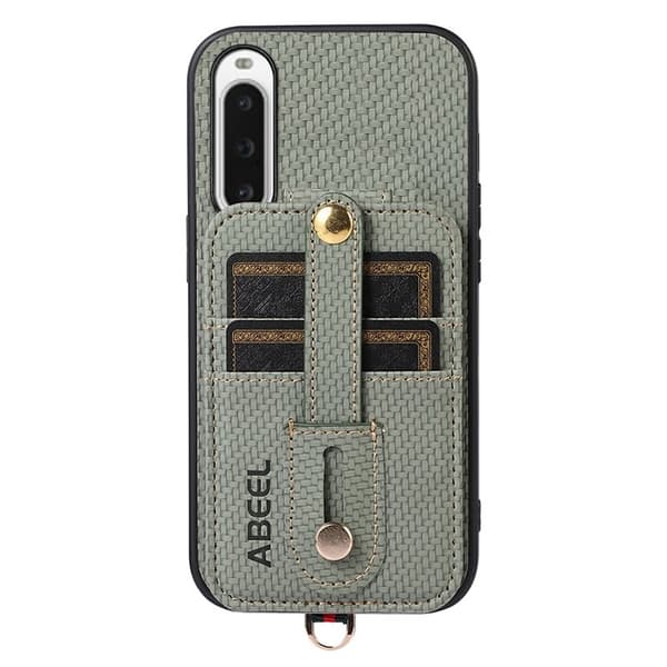 ABEEL Style 02 Mobilskal för Sony Xperia 10 V - Grön Carbonfiber