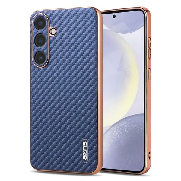 AZNS Mobilskal för Samsung Galaxy S26 Plus PU + TPU - Blå