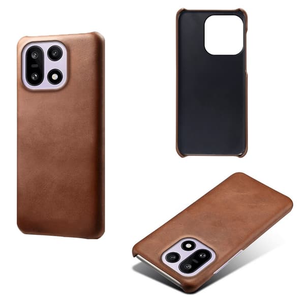 Mobilskal till OnePlus 15 5G Calf Texture PU Läder - Brun Brun