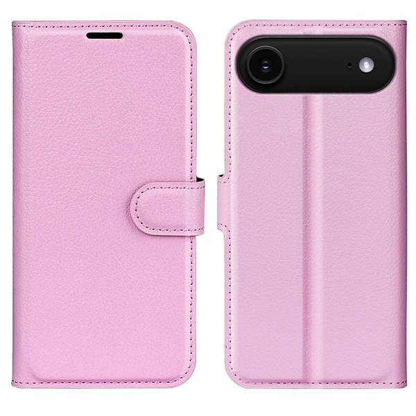 iPhone Air Plånboksfodral Litchi Texture läder - Rosa Rosa