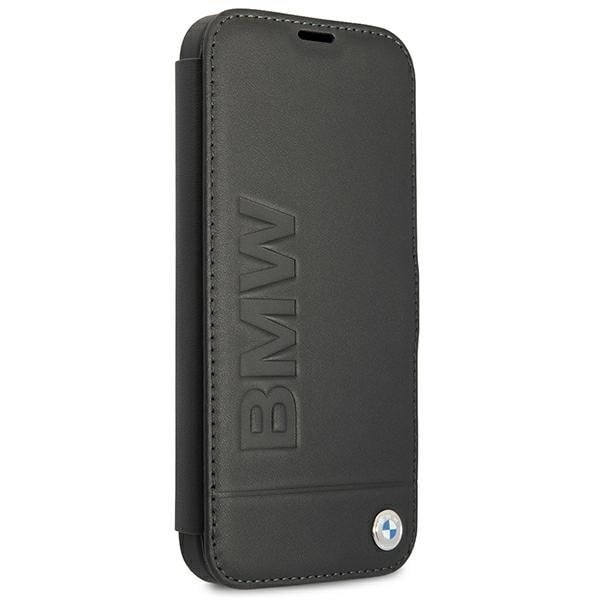BMW Signature Äkta Läder Fodral iPhone 13 mini - Svart Svart