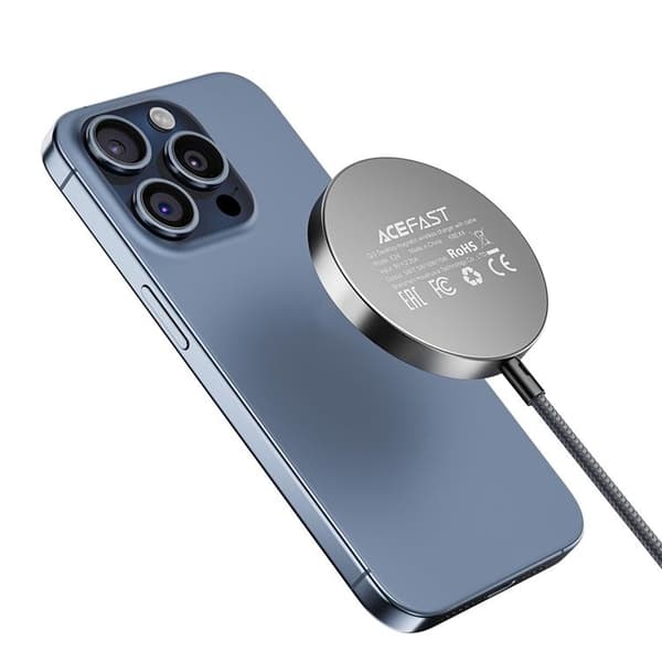 ACEFAST Qi2 Skrivbord MagSafe Trådlös Laddare iPhone med Typ-C-kabel E24