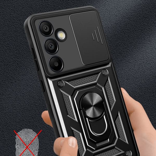 Mobilskal till Galaxy S24 FE Hybrid Armor Camshield - Blå Blå