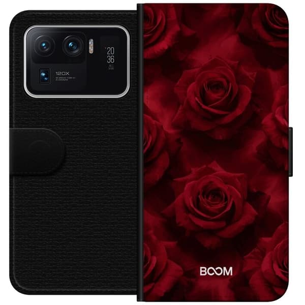 Plånboksfodral till Xiaomi Mi 11 Ultra med Crimson Rose