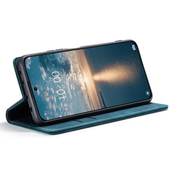 CASEME 013 Series Xiaomi 13 5G Plånboksfodral Konstläder Blå