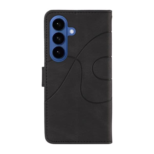 Samsung Galaxy S26 / S26 Pro Plånboksfodral Ställ Konstläder - Svart