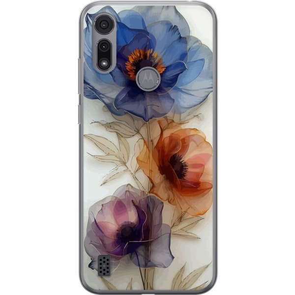 Mobilskal till Motorola Moto E6i med Silkesblommor